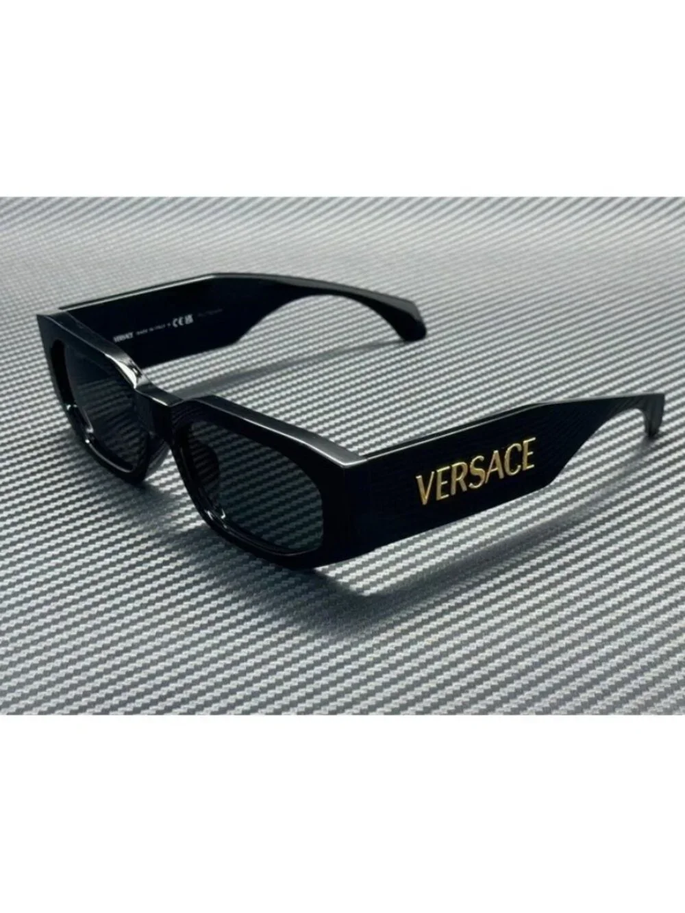 New Versace Men Black Sunglasses 55-18-140